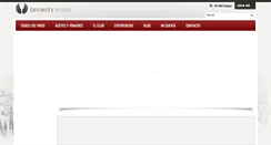 Desktop Screenshot of divinitywines.com